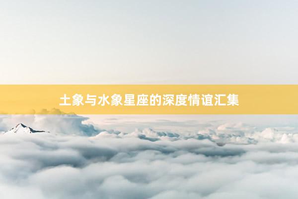 土象与水象星座的深度情谊汇集